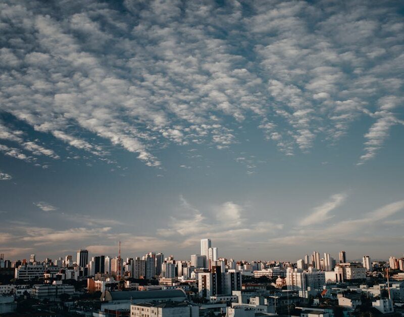 City Architecture - Scenic aerial view of Curitiba's modern skyline #10144829