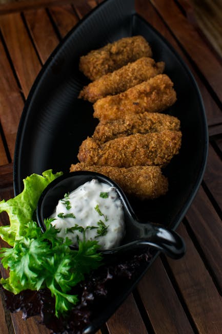 Food Aesthetics - Close-up of crispy fried croquettes served with #11485207