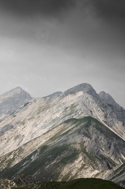 Mountain Landscapes - Foggy mountain peaks in Tolmin, Slovenia showcas #20510489