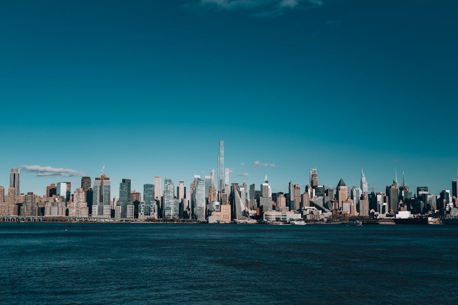 City Architecture - Stunning view of the New York City skyline with #28909155