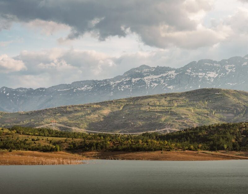 Mountain Landscapes - A breathtaking view of a mountain landscape with #34712155