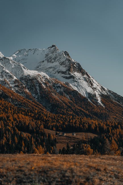 Mountain Landscapes - Breathtaking view of snow-capped mountain peaks #35116845