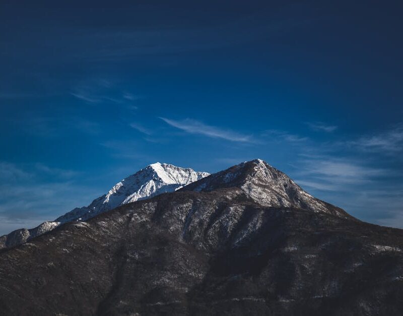 Mountain Landscapes - Spectacular alpine landscape with rocky mountain #6430099